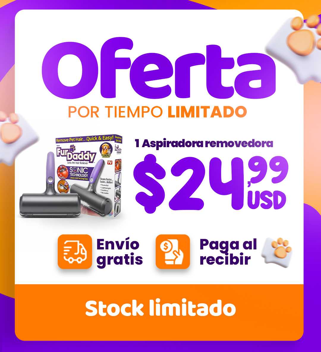 Cepillo de pelo para mascotas