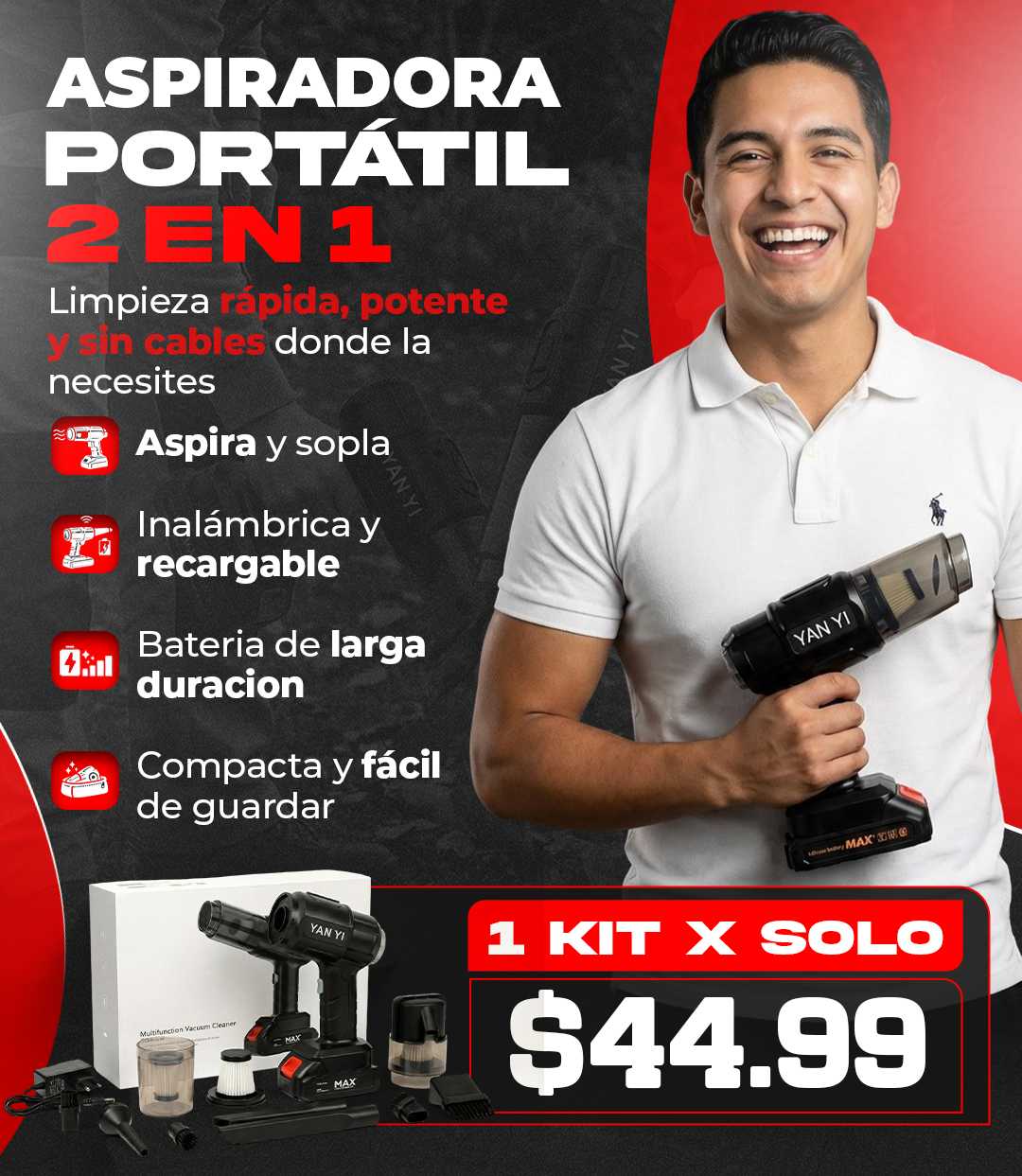 Aspiradora Portátil
