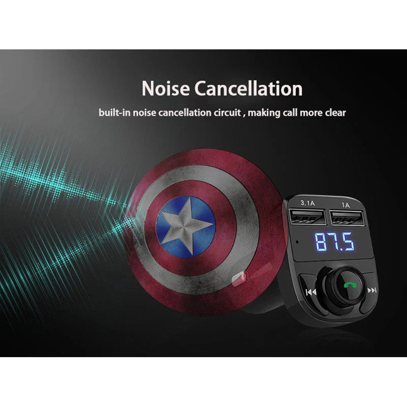 REPRODUCTOR MP3 BLUETOOTH PARA CARRO + GRATIS SOPORTE MAGNETICO DE CELULAR