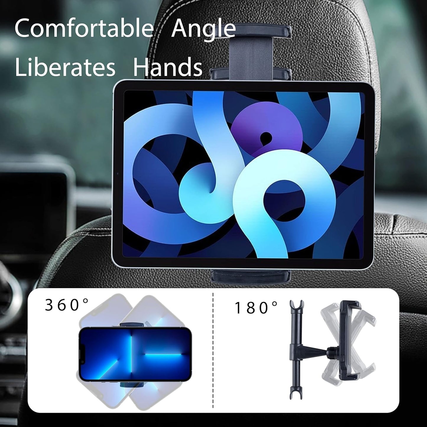 SOPORTE DE ALMOHADA TRASERA DE CARRO + GRATIS AUDIFONO DE JUEGO CALAMAR