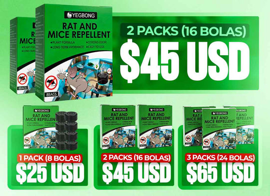 Bolas repelente para ratones y ratas