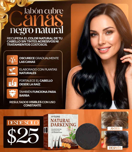 Champú en barra para cabello CON CANAS  orgánico X3