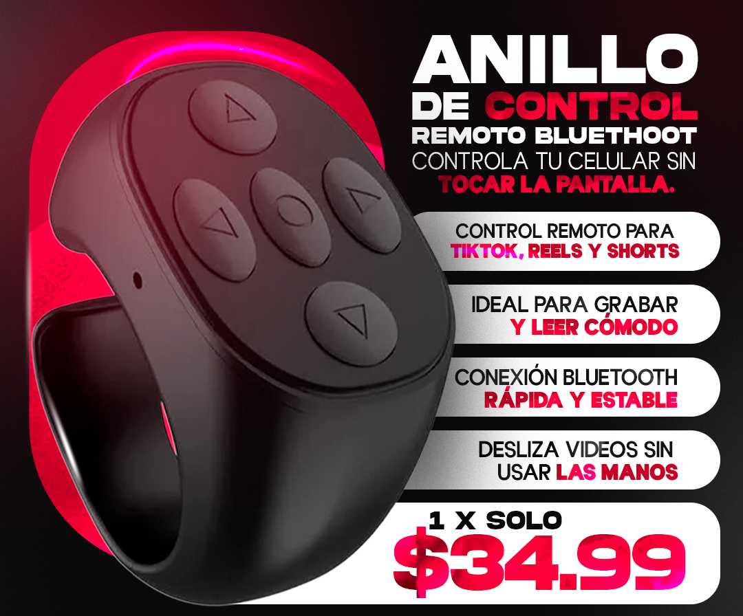 Anillo de Control Remoto con Bluetooth