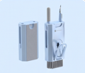 Kit de limpieza multifuncional 8 en 1 con soporte móvil para teléfono inteligente, tableta, computadora portátil, auriculares (blanco)