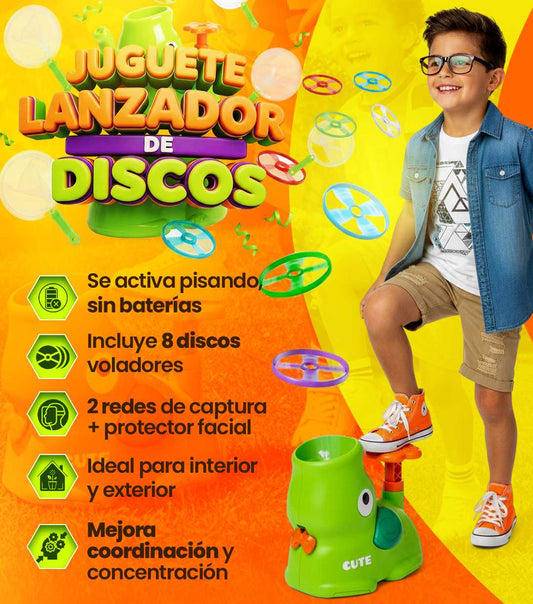 JUGUETE LANZADOR DE DISCOS