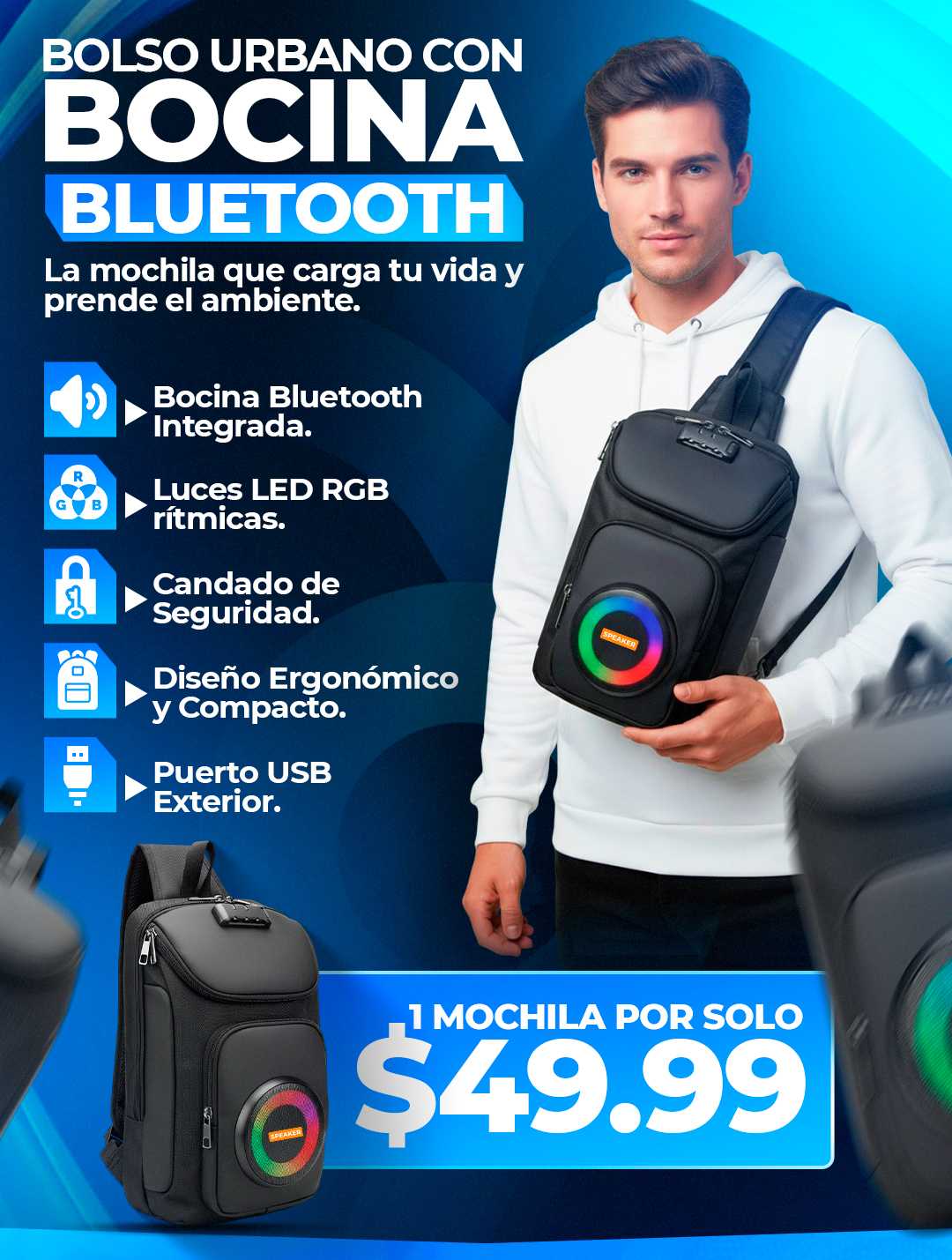 Mochila Bocina