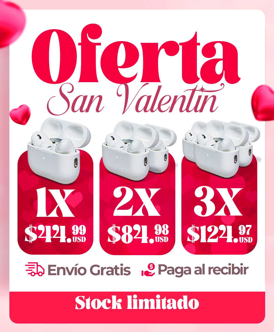 Audífonos AirPod Pro 2 - San Valentin promoción