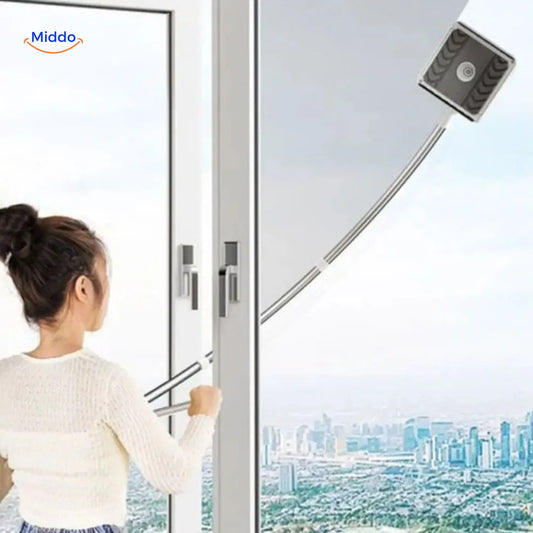 Escobilla de doble cara para ventanas altas