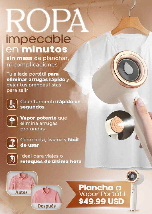 Plancha de Vapor Portatil