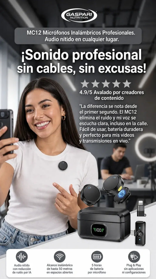 MICROFONO INALAMBRICO PROFESIONAL MC 12